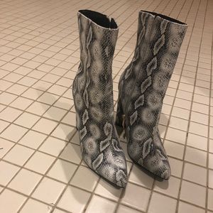 Snakeskin boots
